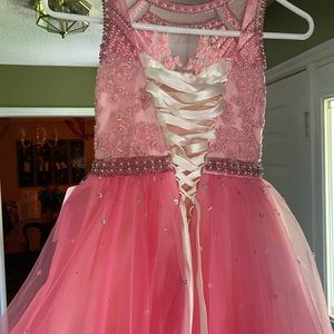 Tiffany pageant dress nwt pink, ivory, sparkly